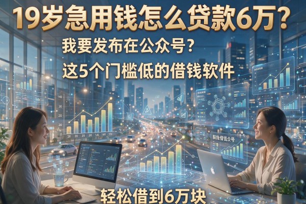 19岁急用钱怎么贷款6万？这5个门槛低的借钱软件，轻松借到6万块