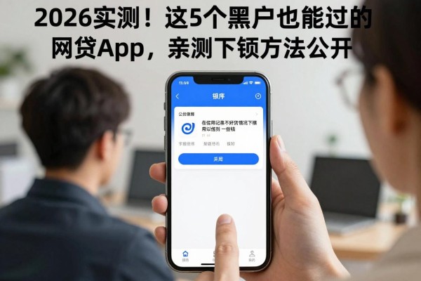 2026实测！这5个黑户也能过的网贷app，亲测下款方法公开