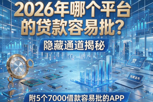 2026年哪个平台的贷款容易批？隐藏通道揭秘，附5个7000借款容易批的APP！