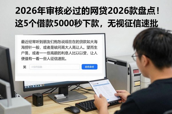 2026年审核必过的网贷2026款盘点!这5个借款5000秒下款,无视征信速批