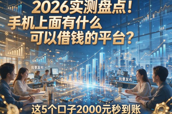 2026实测盘点!手机上面有什么可以借钱的平台?这5个口子2000元秒到账
