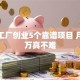 家庭工厂创业5个靠谱项目 月入过万真不难