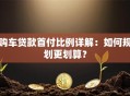 购车贷款首付比例详解：如何规划更划算？