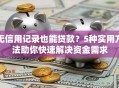 无信用记录也能贷款？5种实用方法助你快速解决资金需求