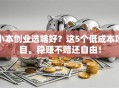 小本创业选啥好？这5个低成本项目，稳赚不赔还自由！