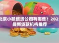 北京小额信贷公司有哪些？2023最新贷款机构推荐