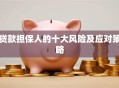 贷款担保人的十大风险及应对策略