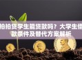 拍拍贷学生能贷款吗？大学生借款条件及替代方案解析
