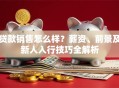 贷款销售怎么样？薪资、前景及新人入行技巧全解析