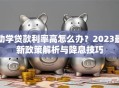 助学贷款利率高怎么办？2023最新政策解析与降息技巧