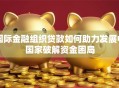 国际金融组织贷款如何助力发展中国家破解资金困局