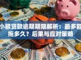 小额贷款逾期期限解析：最多能拖多久？后果与应对策略