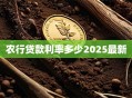 农行贷款利率多少2025最新