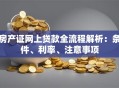 房产证网上贷款全流程解析：条件、利率、注意事项