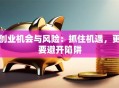 创业机会与风险：抓住机遇，更要避开陷阱