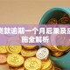 汽车贷款逾期一个月后果及应对措施全解析