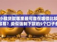 小额贷款哪里最可靠在哪借比较容易？类似强制下款的5个口子参考