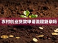 农村创业贷款申请流程复杂吗