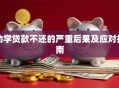 助学贷款不还的严重后果及应对指南