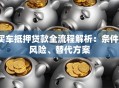 买车抵押贷款全流程解析：条件、风险、替代方案