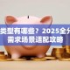 贷款类型有哪些？2025全分类+需求场景适配攻略