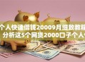 个人快速借钱20009月细致教程!分析这5个网贷2000口子个人快速贷款 个人快速借钱20009月细致教程!分析这5个网贷2000口子个人快速贷款