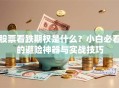 股票看跌期权是什么？小白必看的避险神器与实战技巧