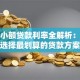 个人小额贷款利率全解析：如何选择最划算的贷款方案