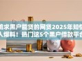 跪求黑户能贷的网贷2025年知情人爆料！热门这5个黑户借款平台能贷的网贷