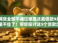 网贷全部不通过哪里还能借款9月藏不住了！带您探讨这5个贷款口子不通借钱软件还能用