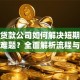 过桥贷款公司如何解决短期资金周转难题？全面解析流程与风险