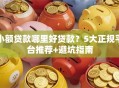 小额贷款哪里好贷款？5大正规平台推荐+避坑指南