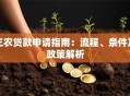 三农贷款申请指南：流程、条件及政策解析