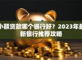 小额贷款哪个银行好？2023年最新银行推荐攻略