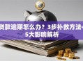 贷款逾期怎么办？3步补救方法+5大影响解析