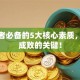 创业者必备的5大核心素质，决定成败的关键！