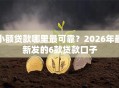 小额贷款哪里最可靠？2026年最新发的6款贷款口子