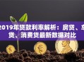 2019年贷款利率解析：房贷、车贷、消费贷最新数据对比