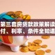 合肥第三套房贷款政策解读：首付、利率、条件全知道
