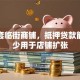我有套临街商铺，抵押贷款能贷多少用于店铺扩张
