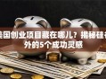 美国创业项目藏在哪儿？揭秘硅谷外的5个成功灵感