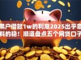 黑户借款1w的利息2025出乎意料的稳!顺道盘点五个网贷口子借1w的利息 黑户借款1w的利息2025出乎意料的稳!顺道盘点五个网贷口子借1w的利息