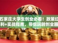 石家庄大学生创业必看！政策红利+实战指南，带你玩转创业圈
