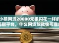 小额网贷20000元银闪花一样的短期平台，什么网贷放款快可靠的6个平台介绍