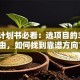 创业计划书必看：选项目的3大理由，如何找到靠谱方向？