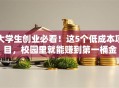 大学生创业必看！这5个低成本项目，校园里就能赚到第一桶金