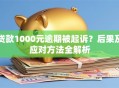 贷款1000元逾期被起诉？后果及应对方法全解析