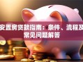 安置房贷款指南：条件、流程及常见问题解答
