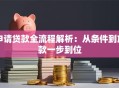 申请贷款全流程解析：从条件到放款一步到位