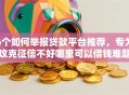 6个如何举报贷款平台推荐，专为攻克征信不好哪里可以借钱难题